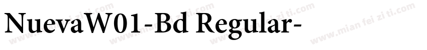 NuevaW01-Bd Regular字体转换
